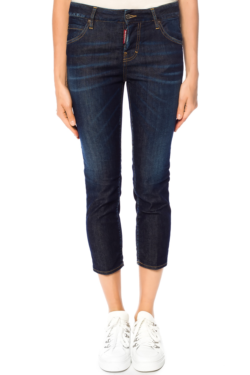 Navy blue 'Cool Girl Cropped Jean' jeans Dsquared2 - Vitkac Canada